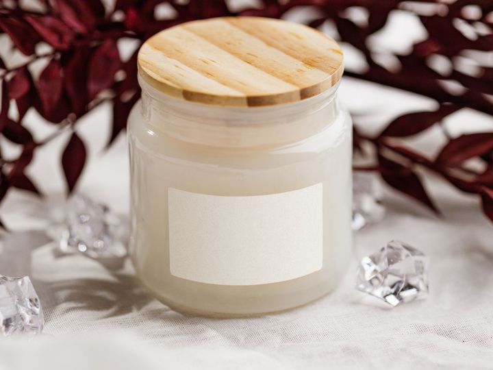 Example photo: Soy Candle with Bamboo Lid