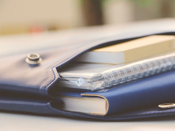 Example photo: Zippered Padfolio